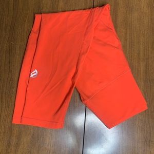 Bright Orange Ptula Crop Leggings